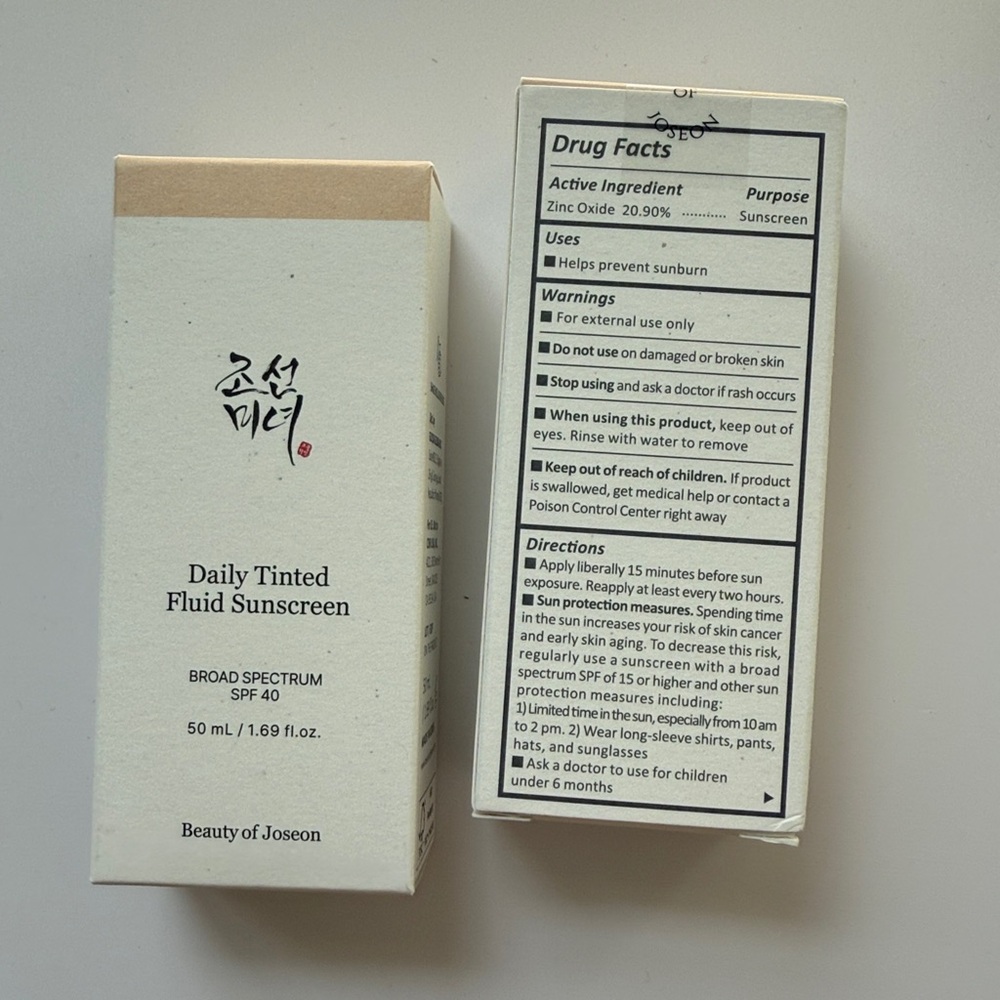 Beauty of Joseon Daily Tinted Fluid Sunscreen - Cream NLP 100 New